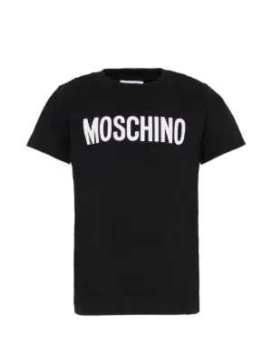 Moncler Enfant ロゴ Tシャツ | ブラック | FARFETCH JP