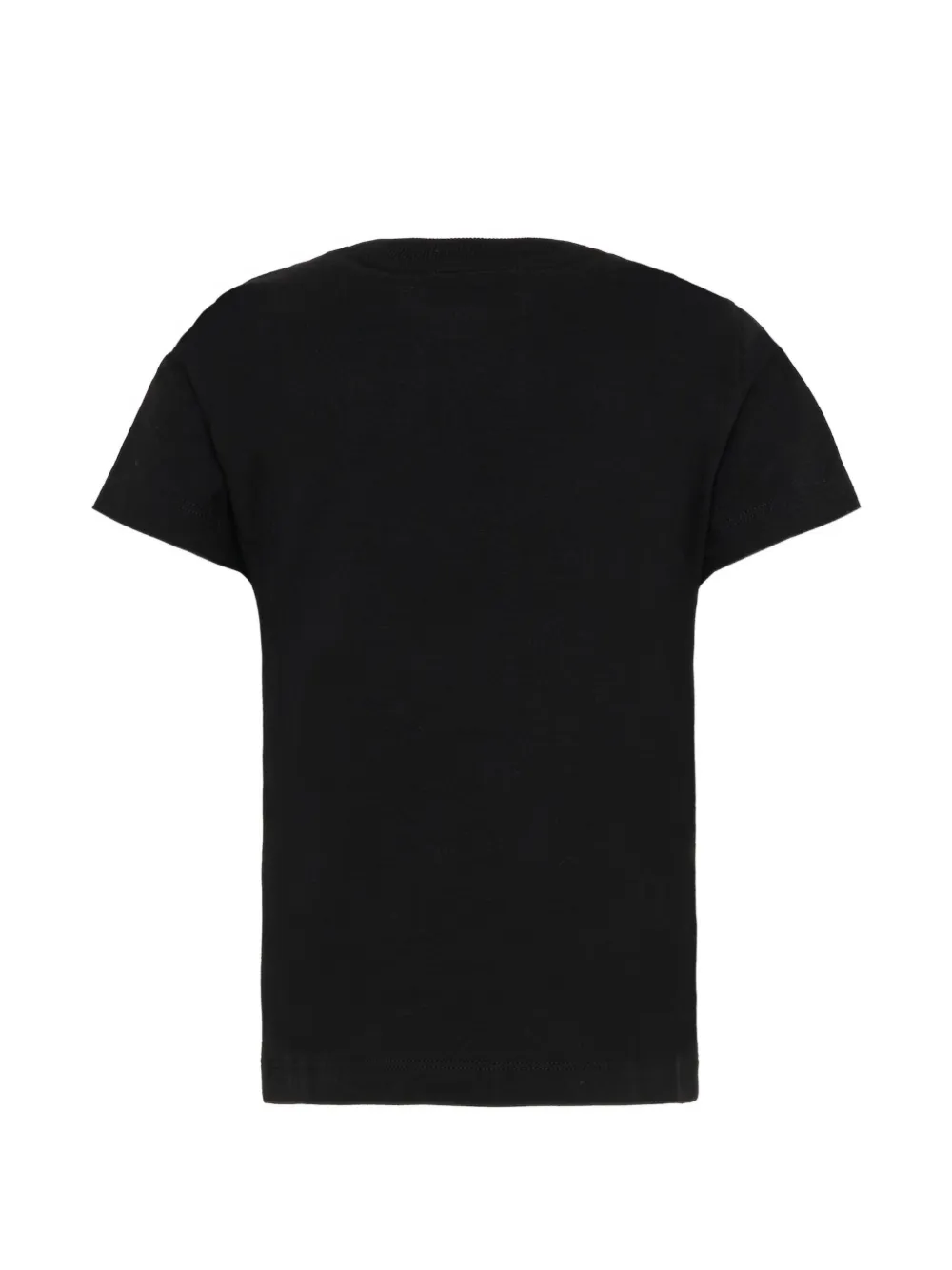 Moschino Kids T-shirt met logo Zwart
