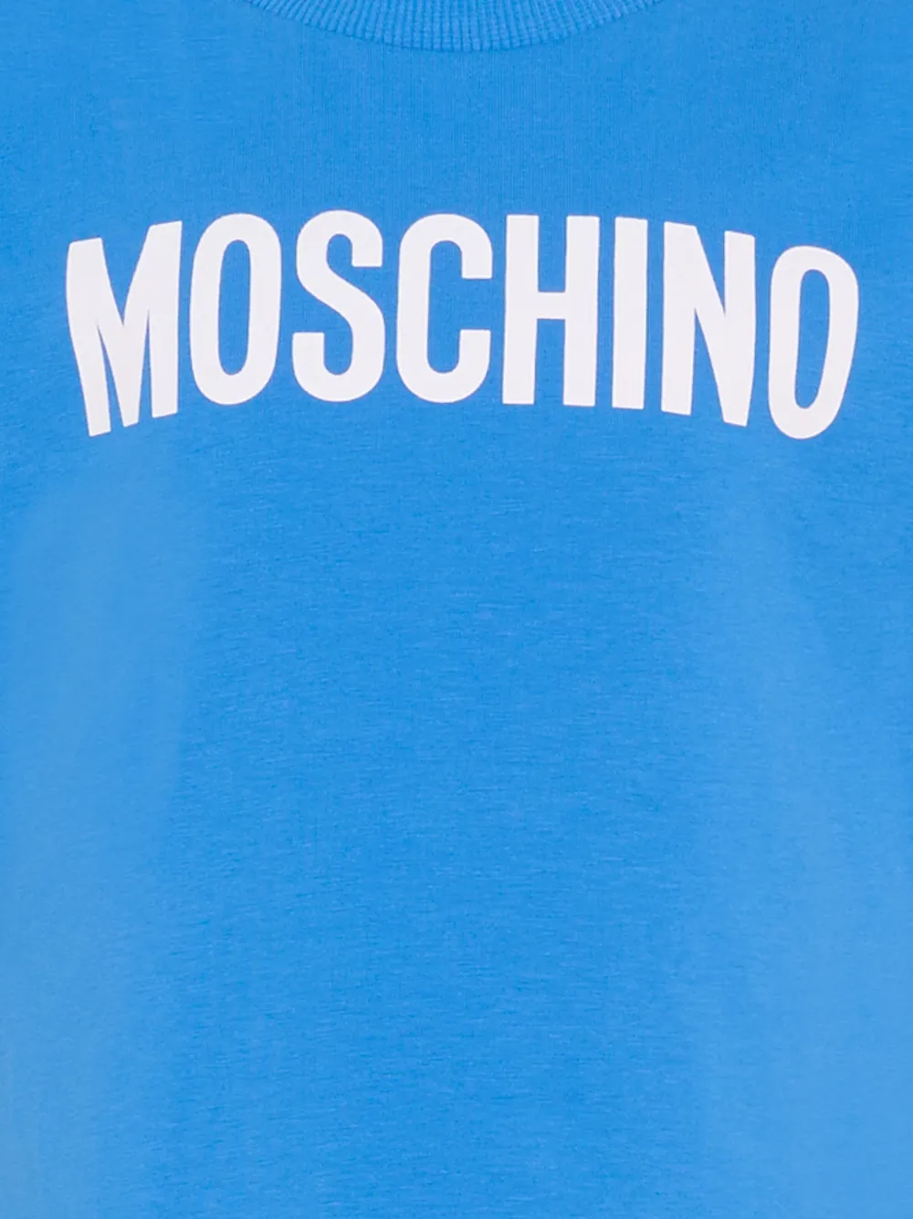 Moschino Kids T-shirt met logo Blauw