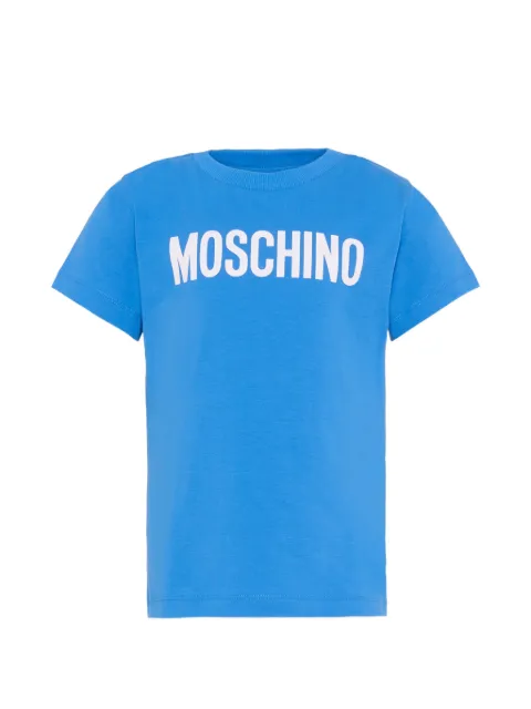 Moschino Kids playera con logo estampado