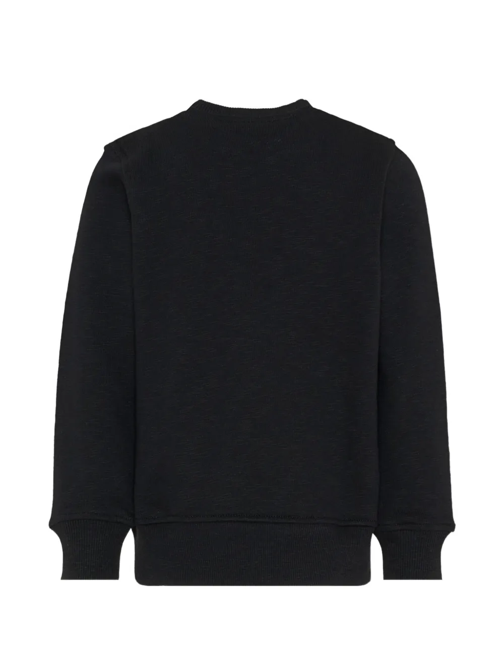 Moschino Kids Trui met ronde hals en logo Zwart