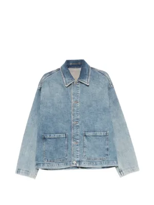 Alexander Wang プリント デニムジャケット | ブルー | FARFETCH JP