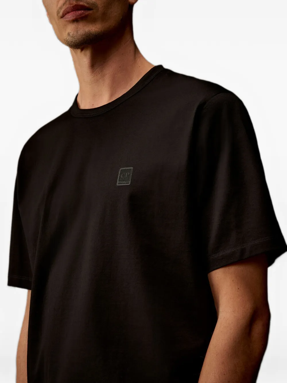 C.P. Company T-shirt met logopatch Zwart
