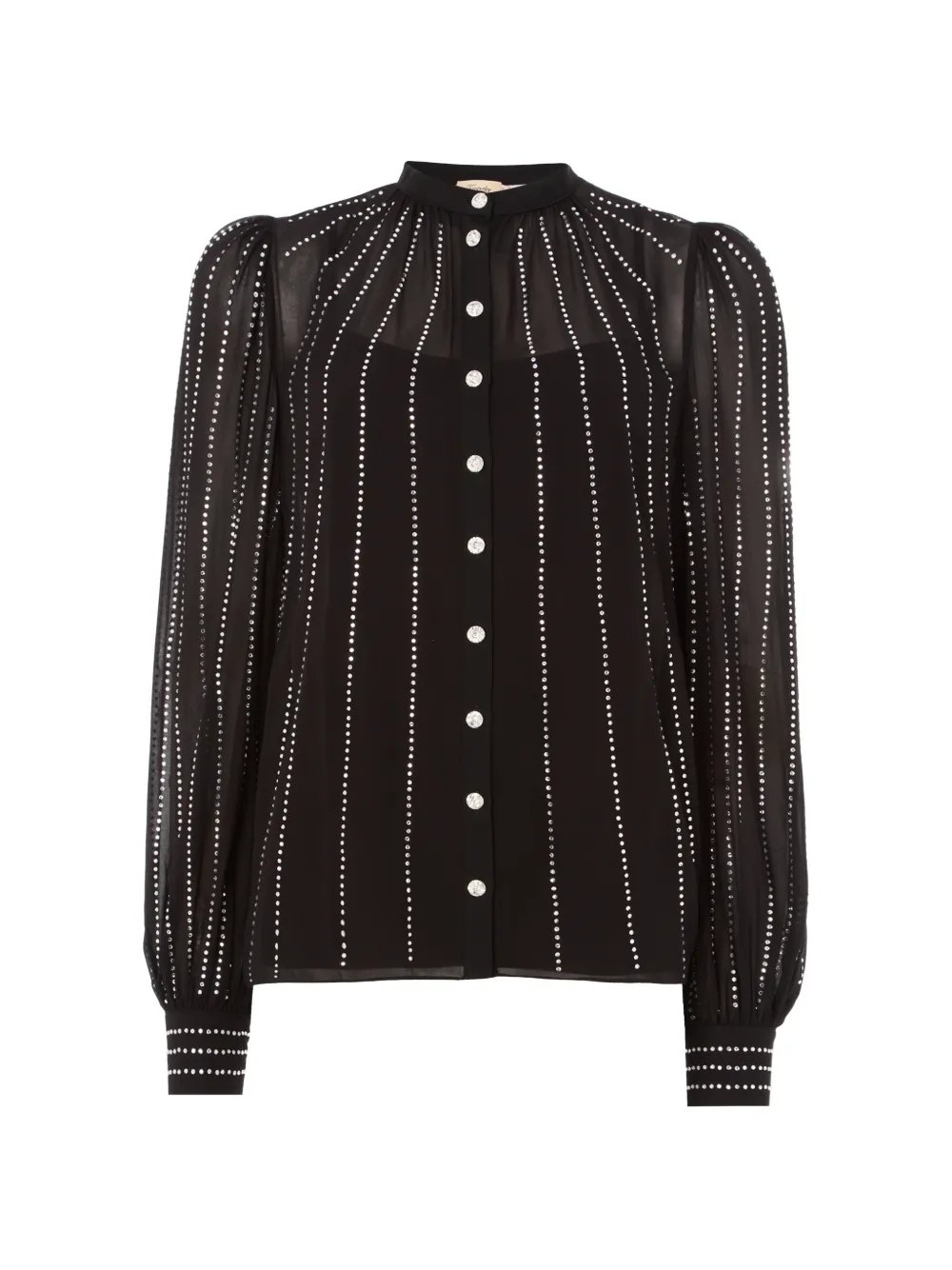Temperley London Villanelle rhinestone shirt - Nero