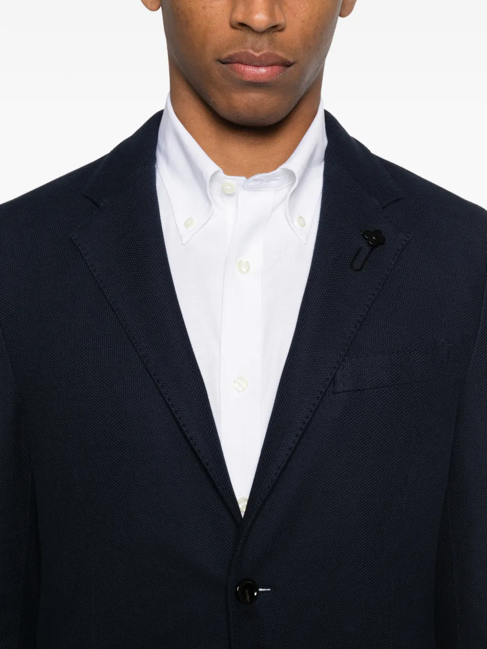 Lardini Blazer met enkele rij knopen Blauw