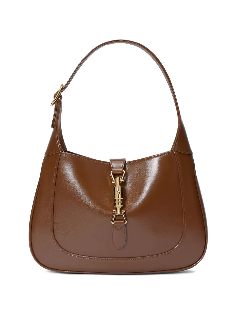 Gucci Pre-Owned small Jackie 1961 leather shoulder bag - Marrone