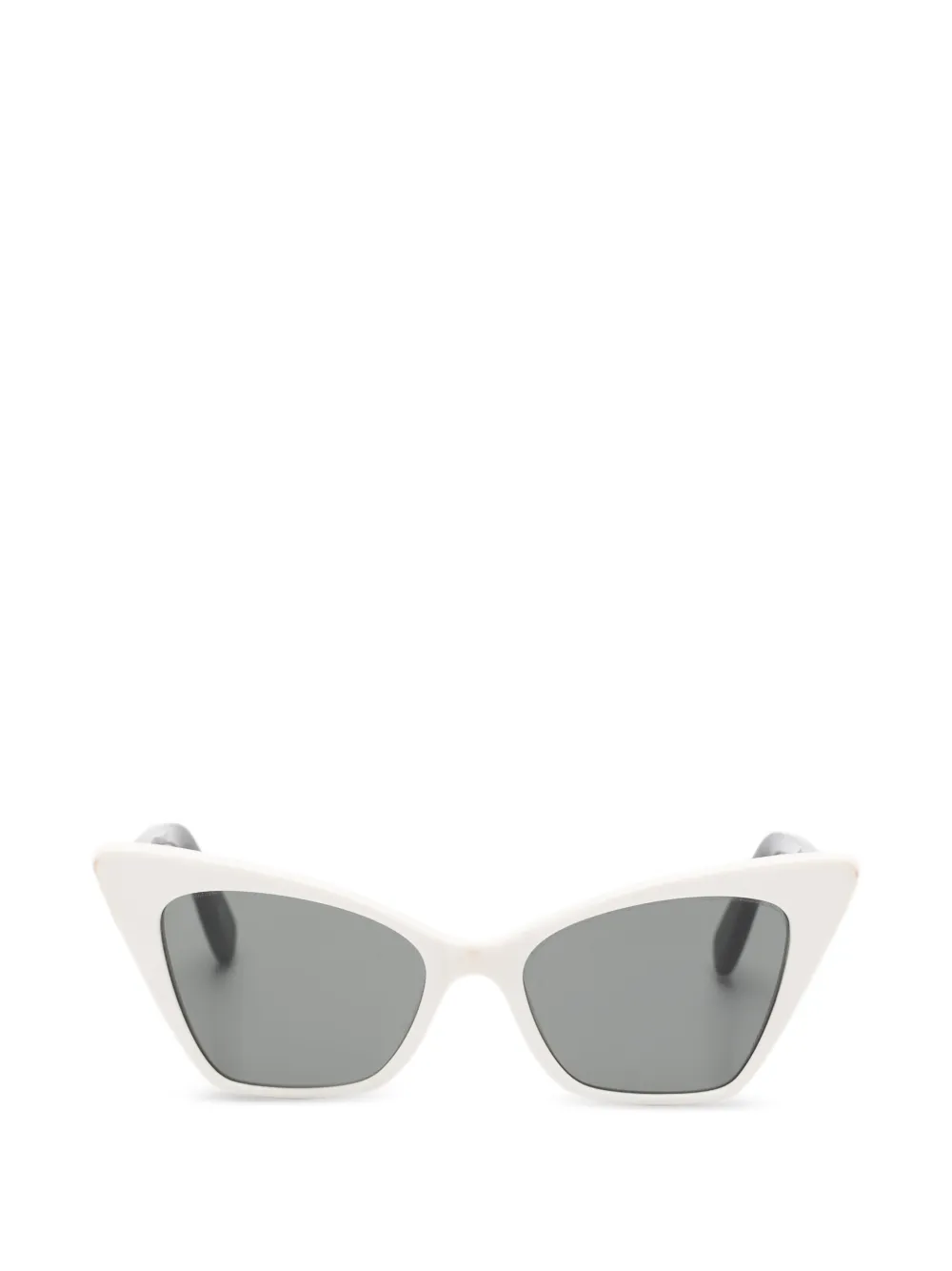 Saint Laurent Pre-Owned Occhiali da sole cat-eye - Bianco