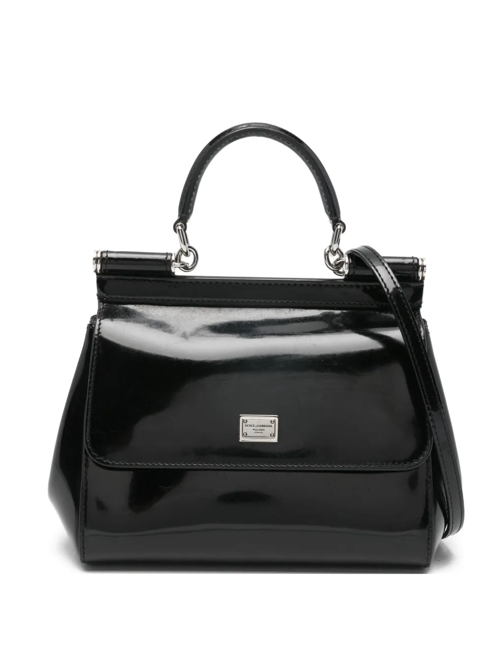 Dolce & Gabbana Pre-Owned Borsa tote Sicily piccola con manico - Nero