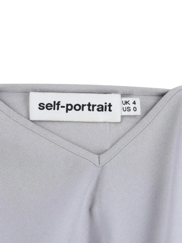 Self-Portrait ノースリーブ トップ | グレー | FARFETCH JP