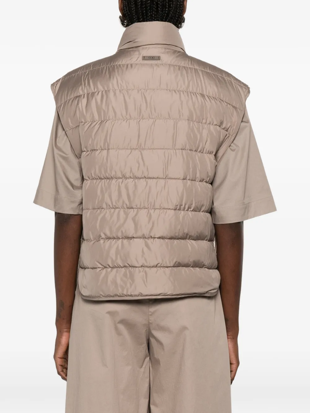 Peserico Bodywarmer met rits Beige