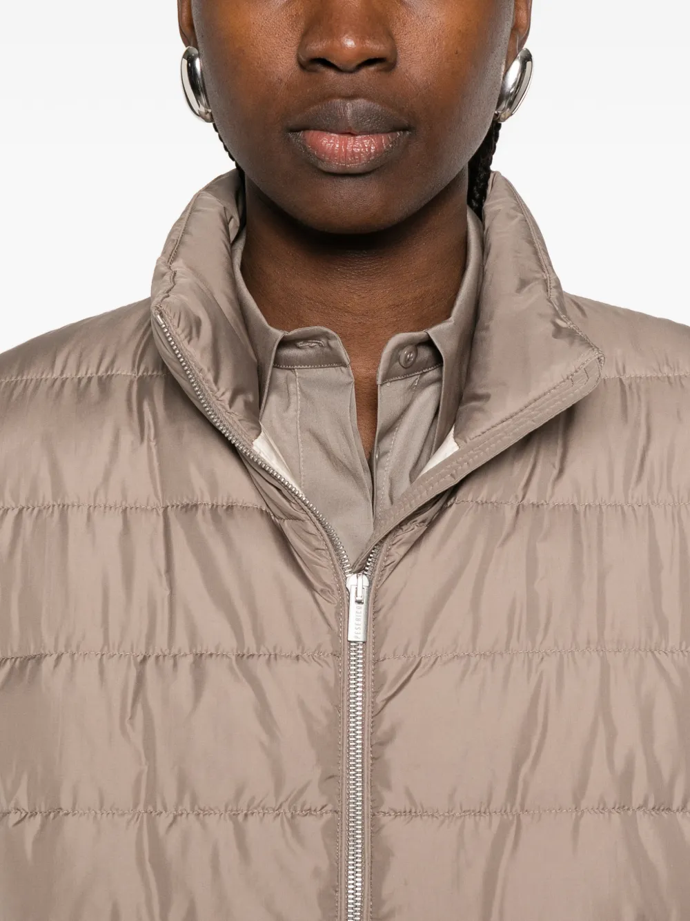Peserico Bodywarmer met rits Beige