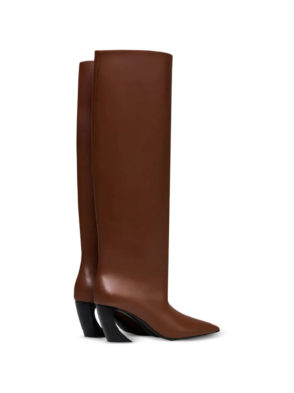 Vanda Novak Venus knielaarzen met hoge hak Bruin