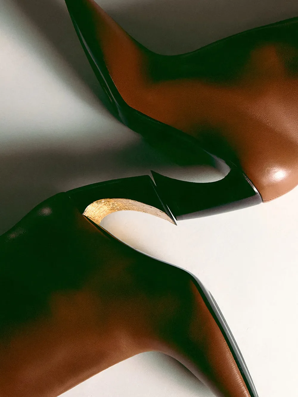 Vanda Novak Venus knielaarzen met hoge hak Bruin