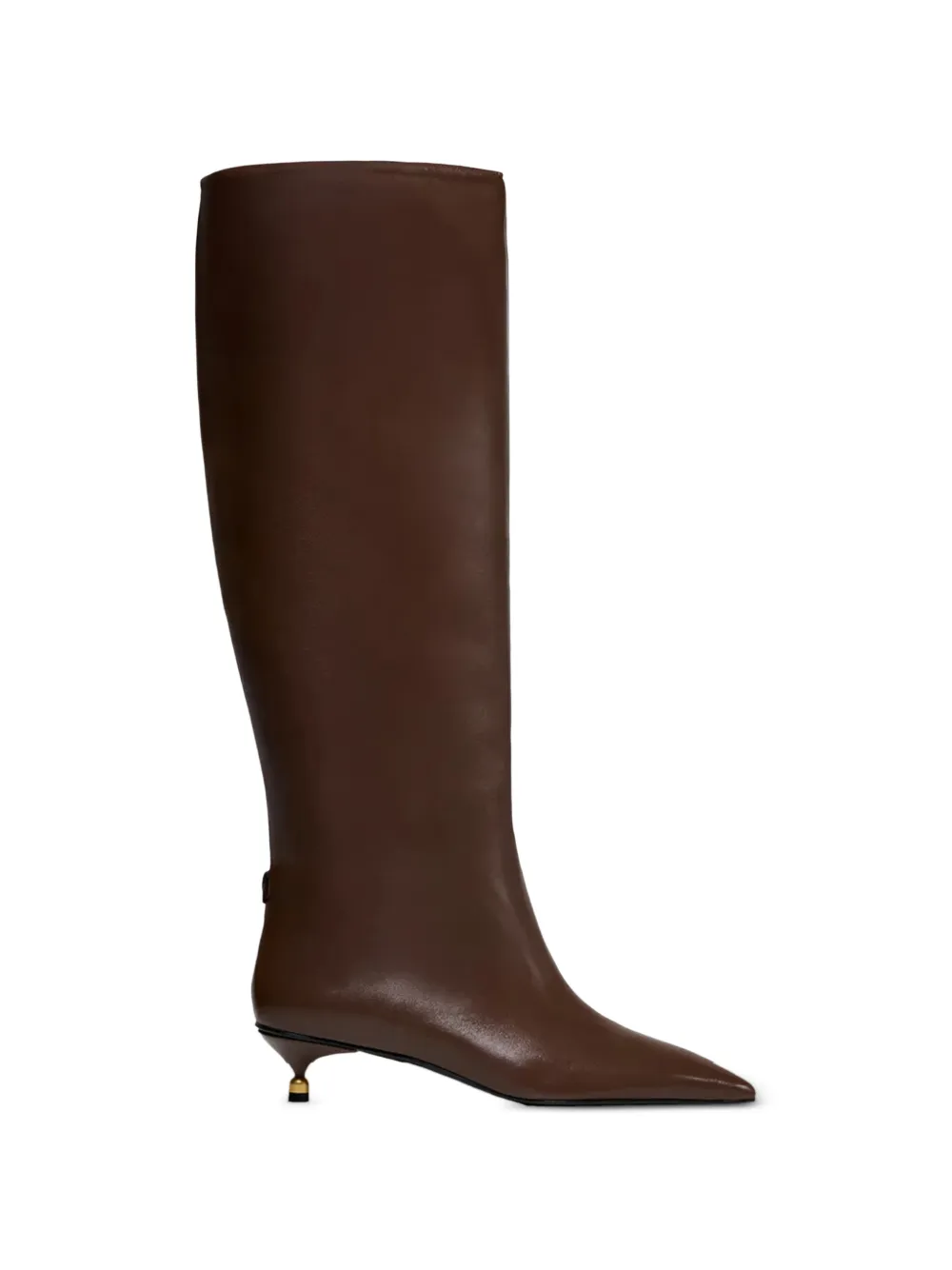 Vanda Novak Lisa knielaarzen met hoge hak Bruin