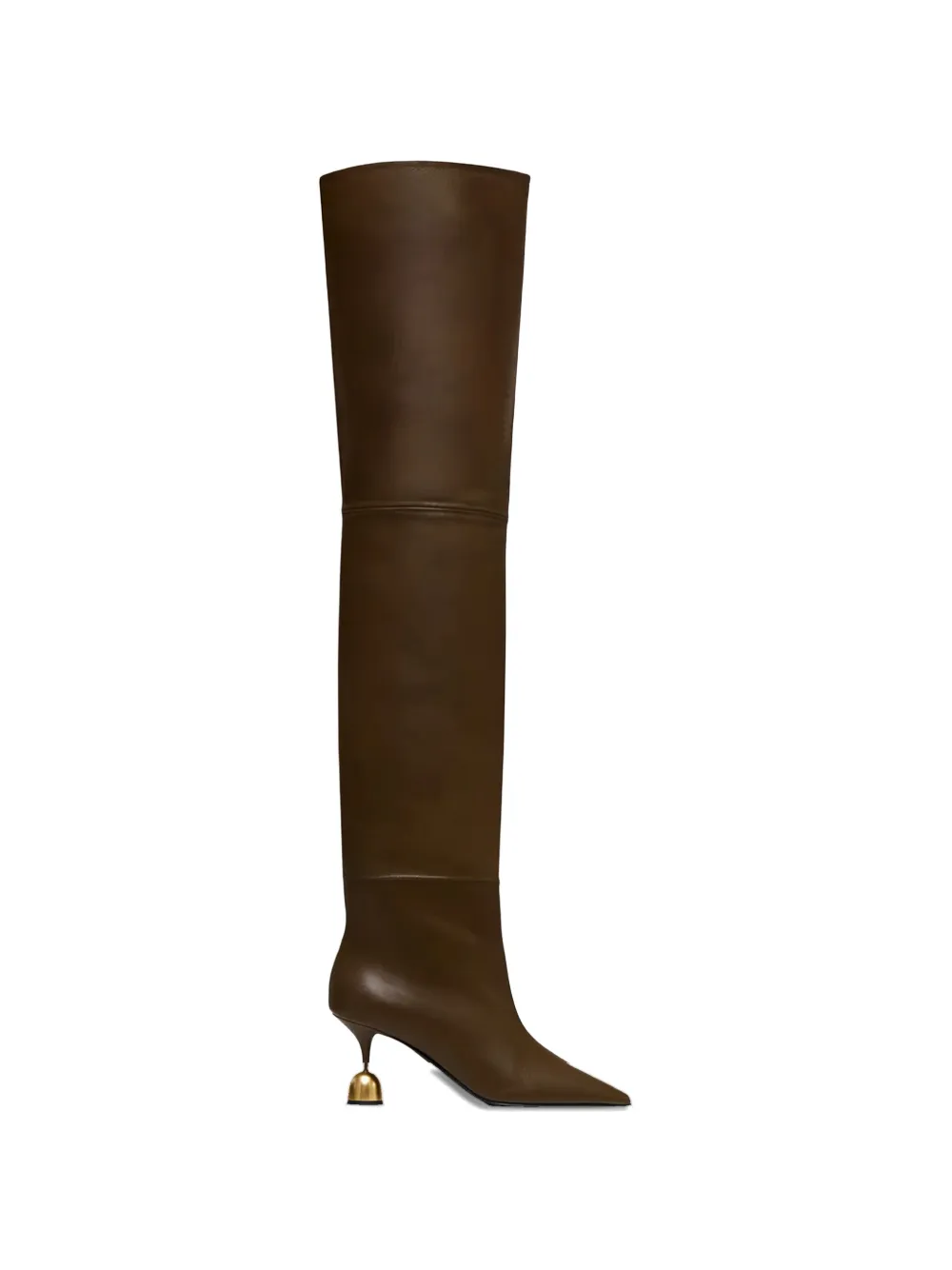 Vanda Novak Nicole over-the-knee heeled boots - Marrone