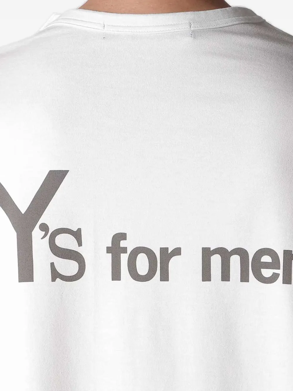 Y's T-shirt met logoprint Wit