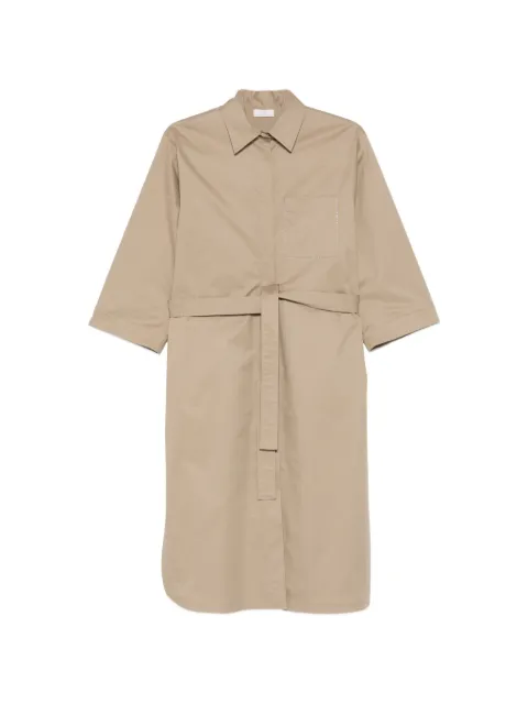 Peserico belt chest-pocket midi dress