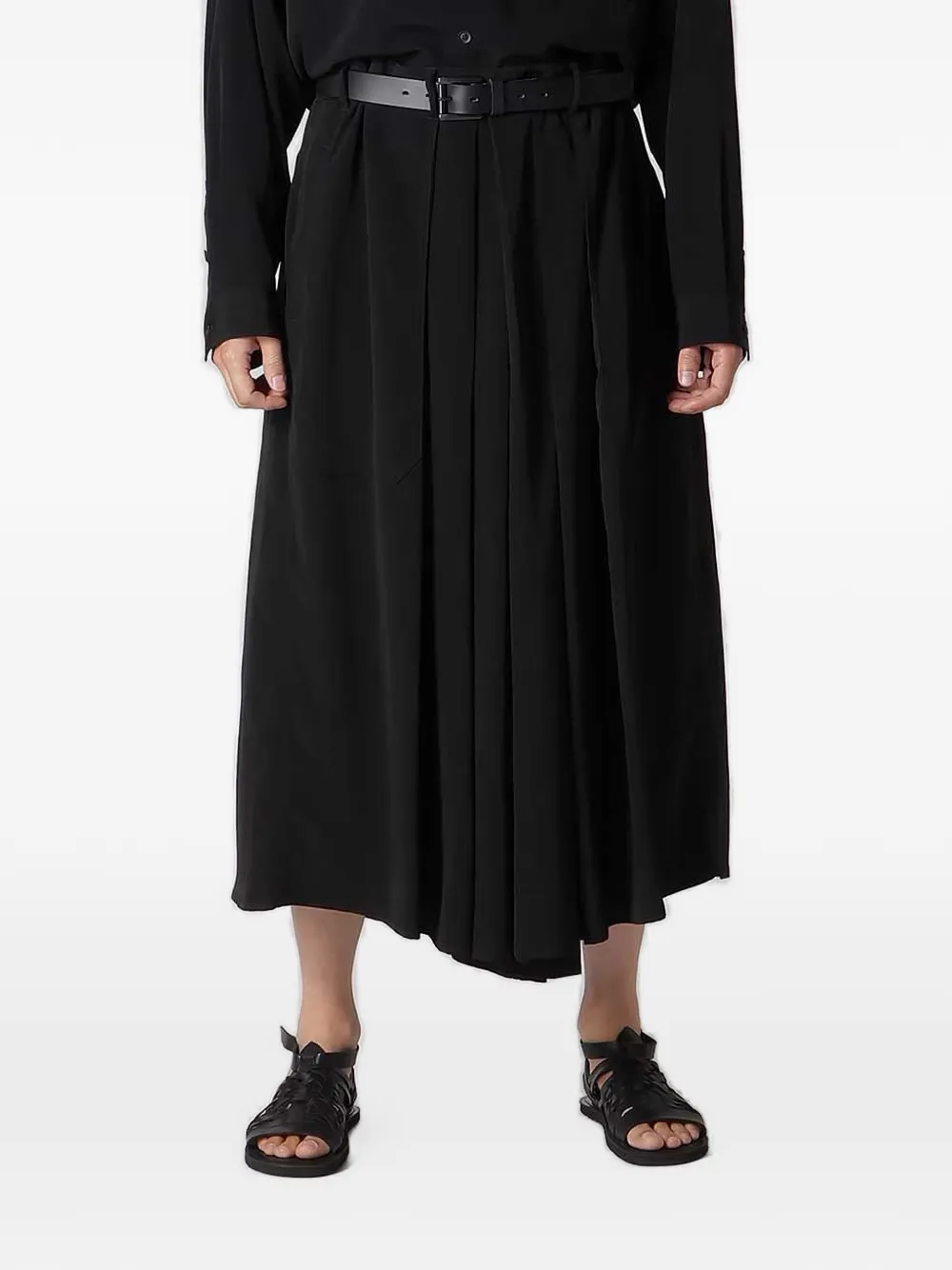 Yohji Yamamoto Smoking Hakama pantalon Zwart