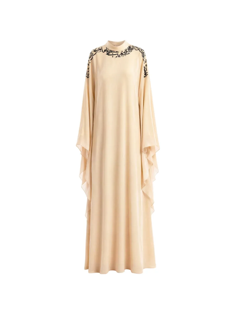 Gemy Maalouf embroidered-sleeve kaftan - Toni neutri
