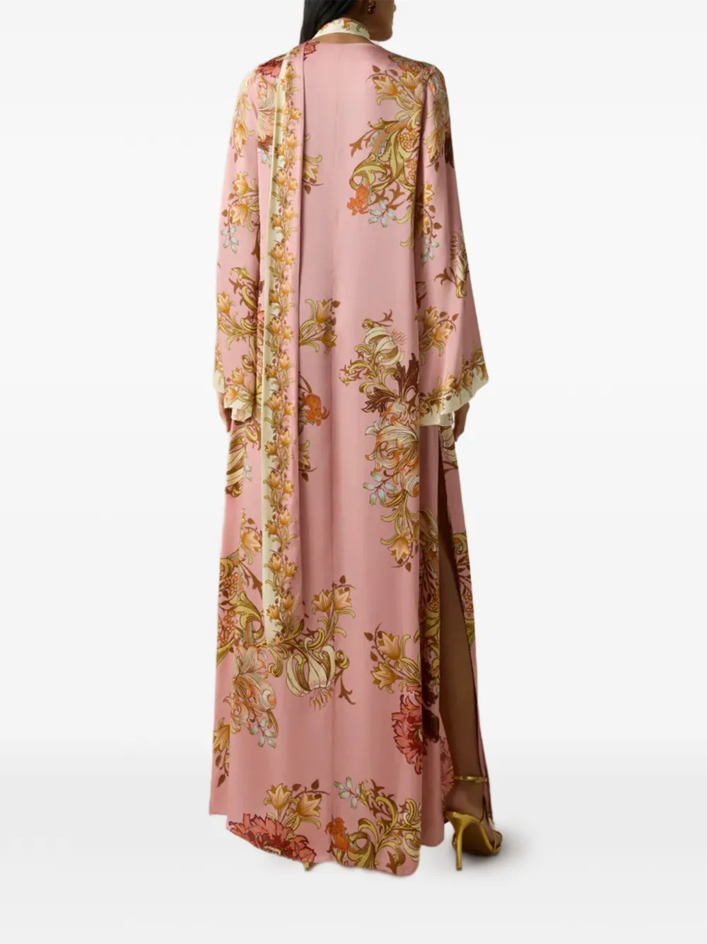 Hemant And Nandita Maxi-jurk met bloemenprint Roze