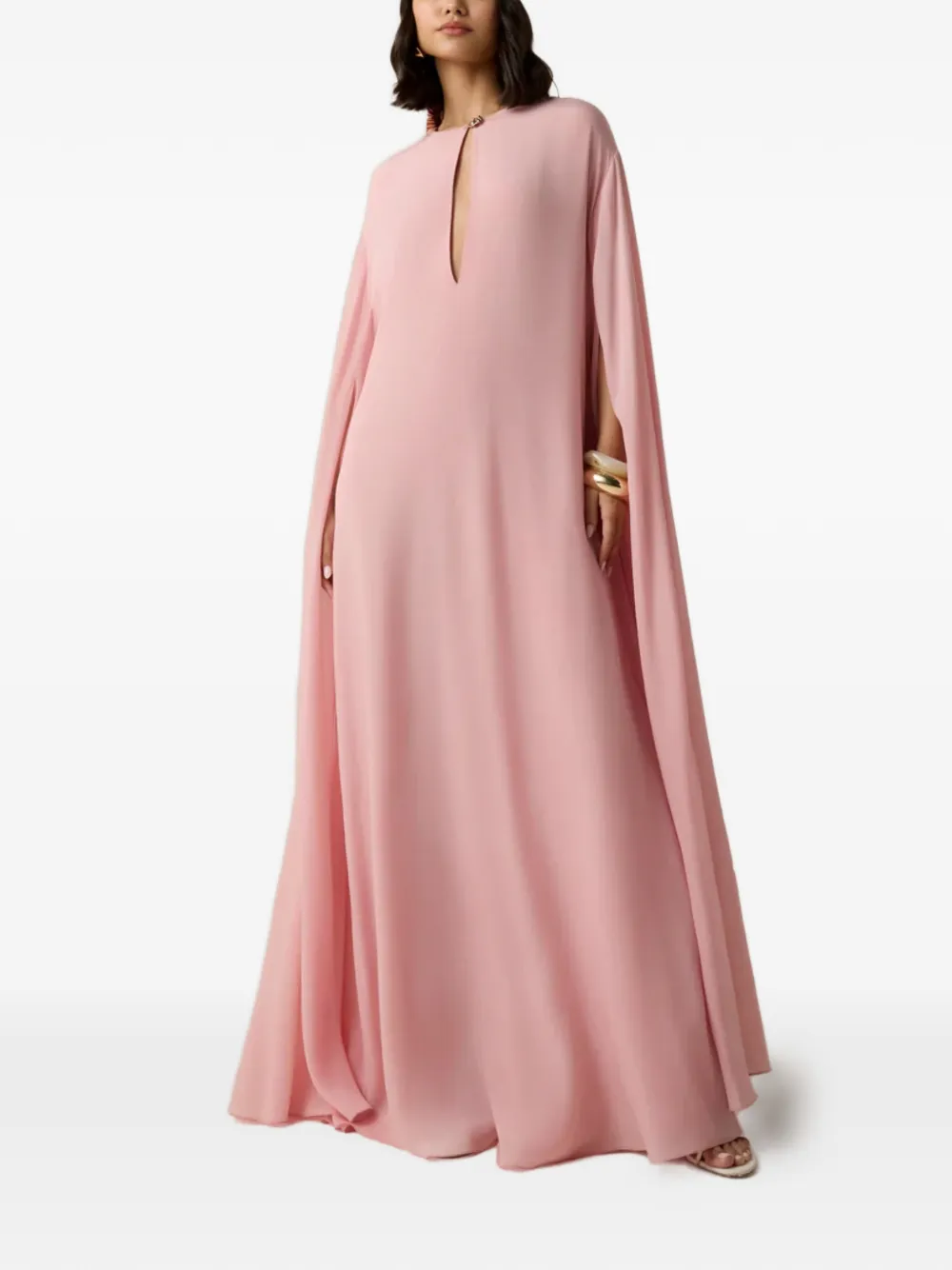 Hemant And Nandita Giva cutout-detail maxi dress - Rosa