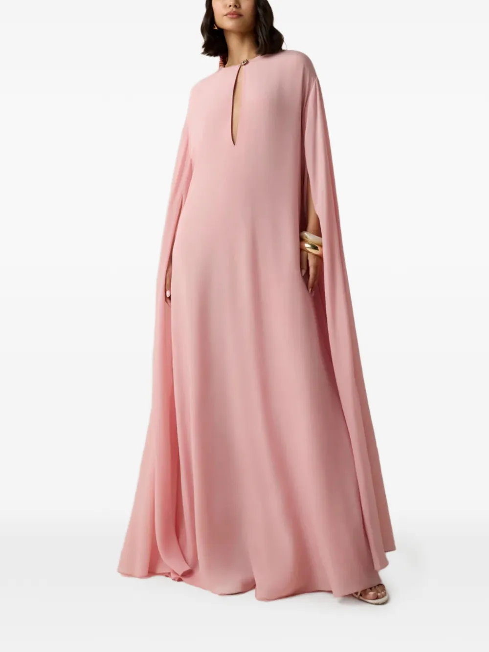 Hemant And Nandita Giva cutout-detail maxi dress - Rosa
