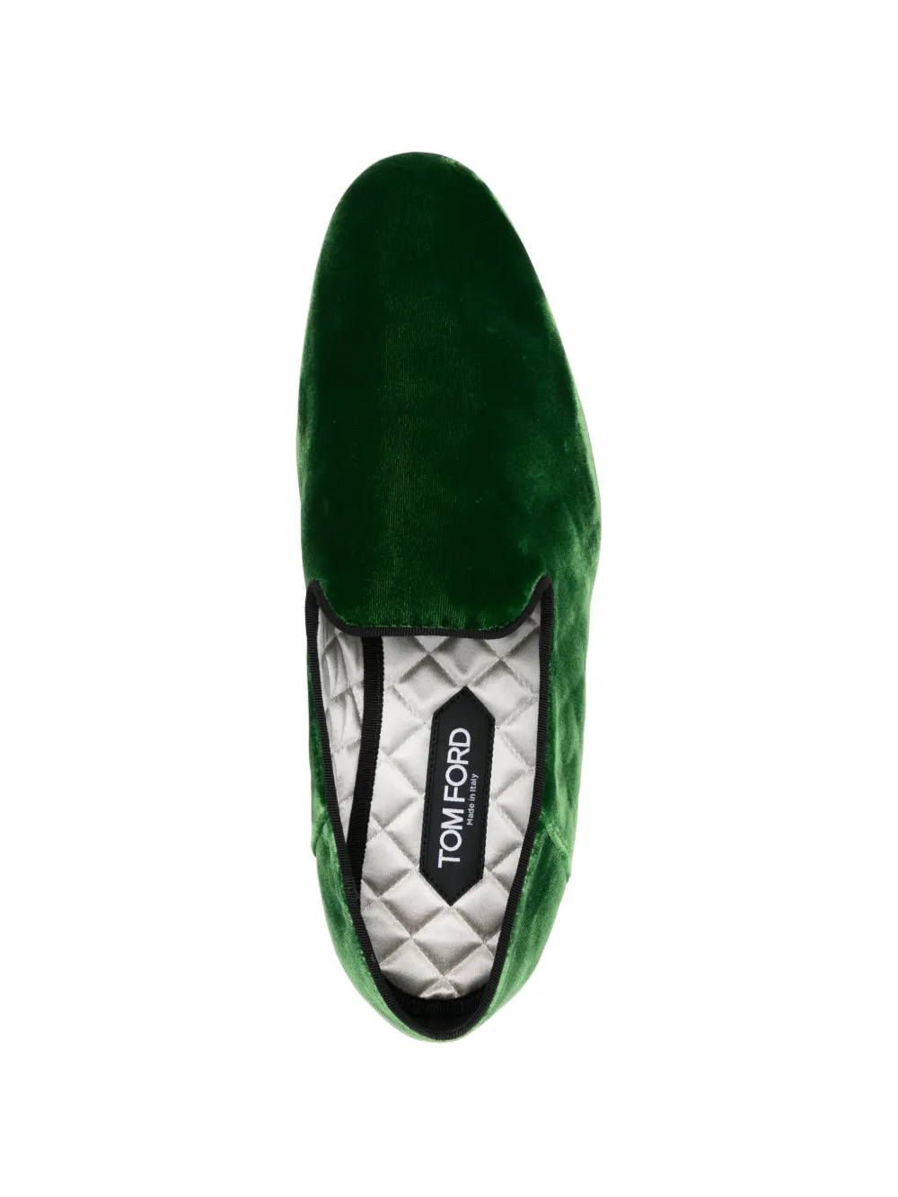 TOM FORD Steven fluwelen loafers Groen