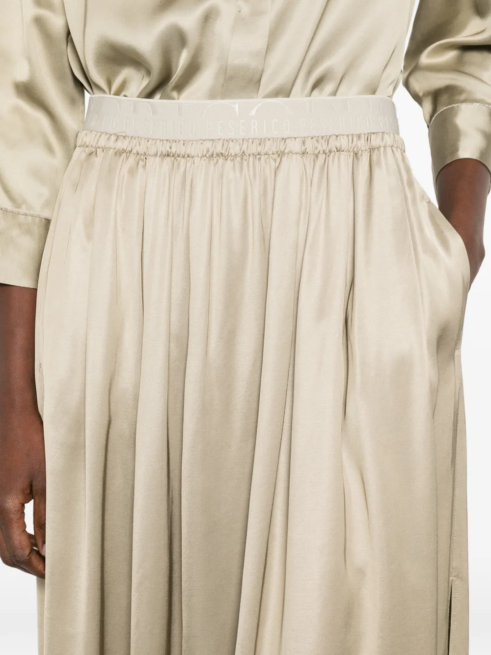 Peserico Rok met split Beige