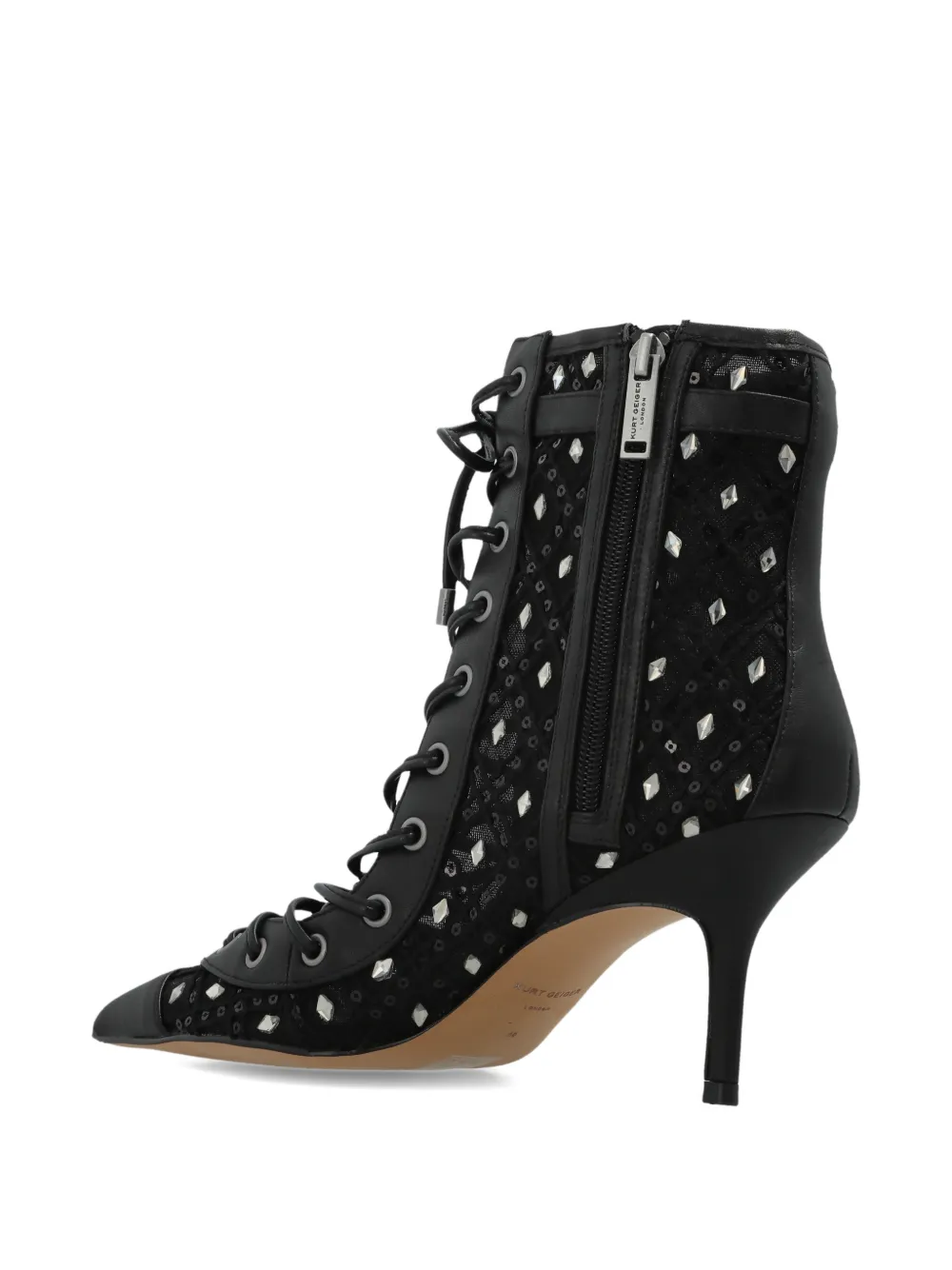 Kurt Geiger London Mansion Corset enkellaarzen met veters Zwart