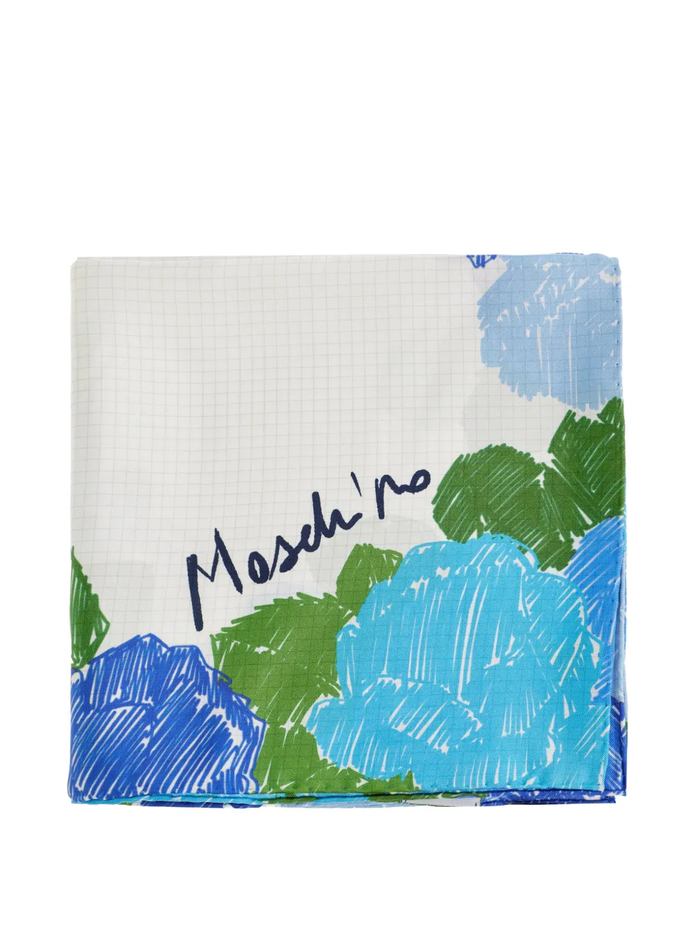Moschino floral silk scarf - Bianco