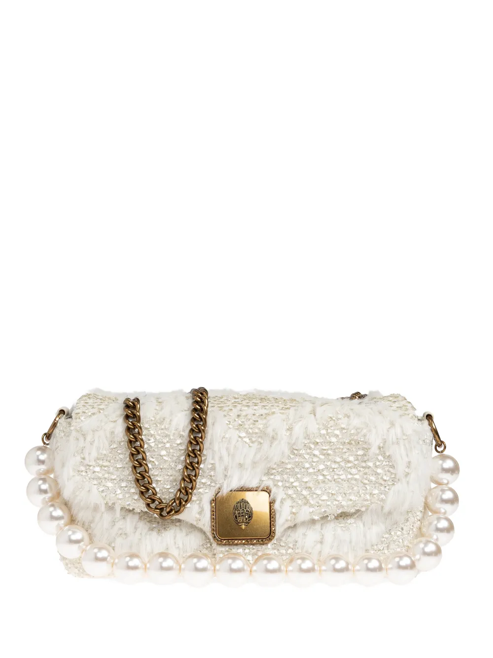 Kurt Geiger London large Pimlico pearl shoulder bag - Bianco