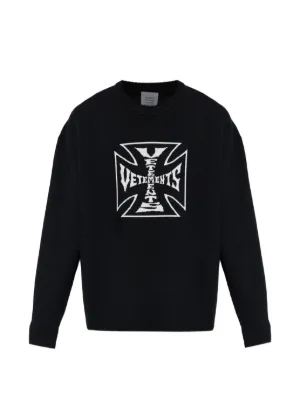 Martine Rose Chenille V-neck Sweater | Black | FARFETCH