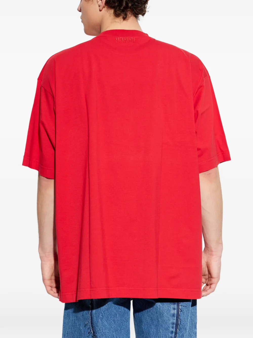 VETEMENTS T-shirt met grafische print Rood
