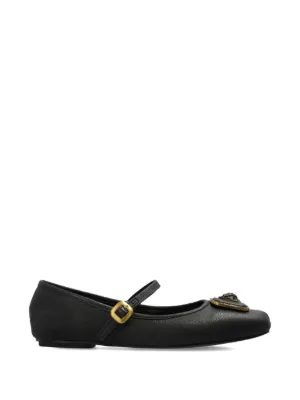 Tory Burch ダブルTバックル フラットシューズ | ブラック | FARFETCH JP