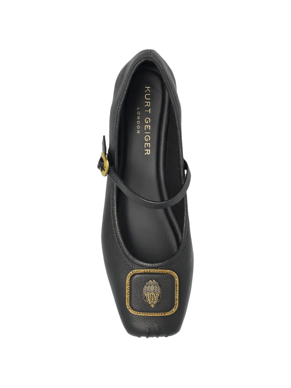 Kurt Geiger London Pimllico ballerina's met gesp Zwart