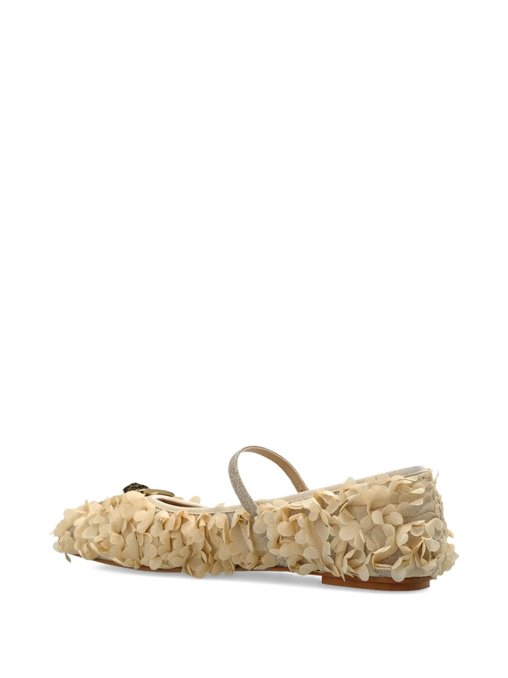 Kurt Geiger London Ballerina's met bloemenprint Beige