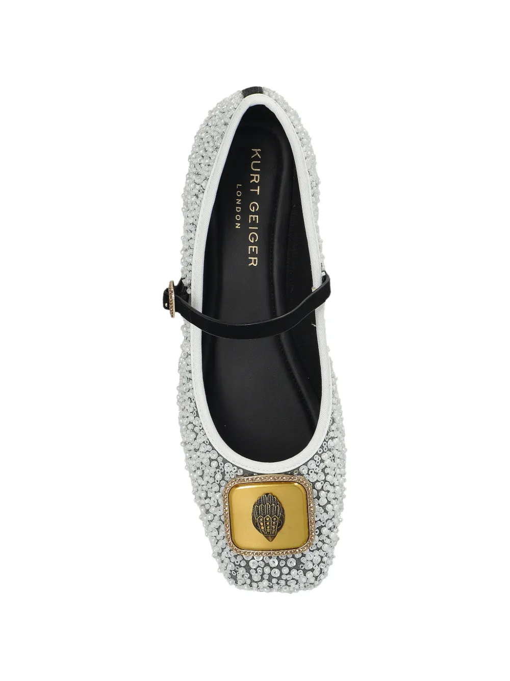 Kurt Geiger London Pimlico verfraaide ballerina's Grijs