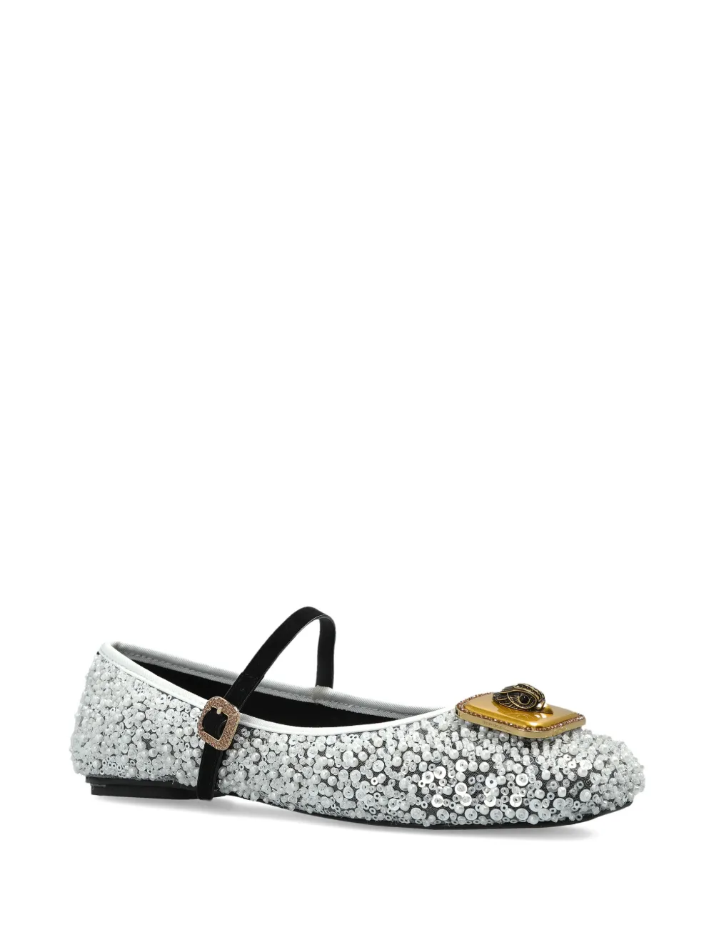 Kurt Geiger London Pimlico verfraaide ballerina's Grijs