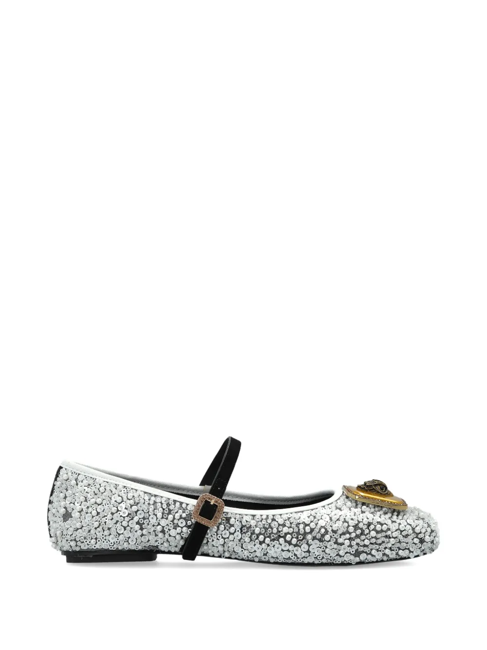 Kurt Geiger London Pimlico embellished ballet flats - Grigio