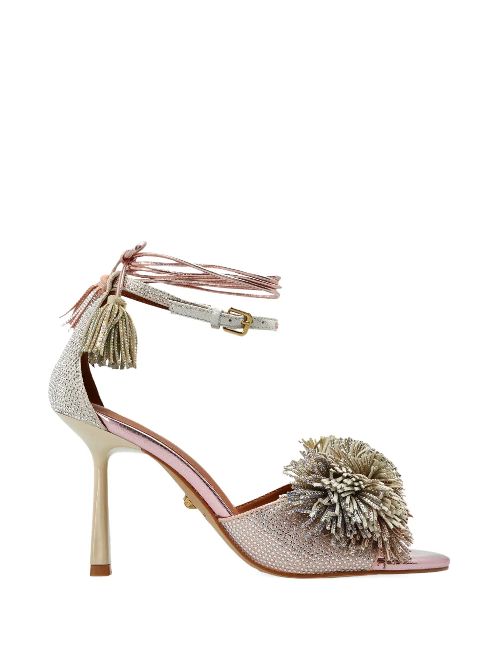Kurt Geiger London Sandalen verfraaid met pompons Roze