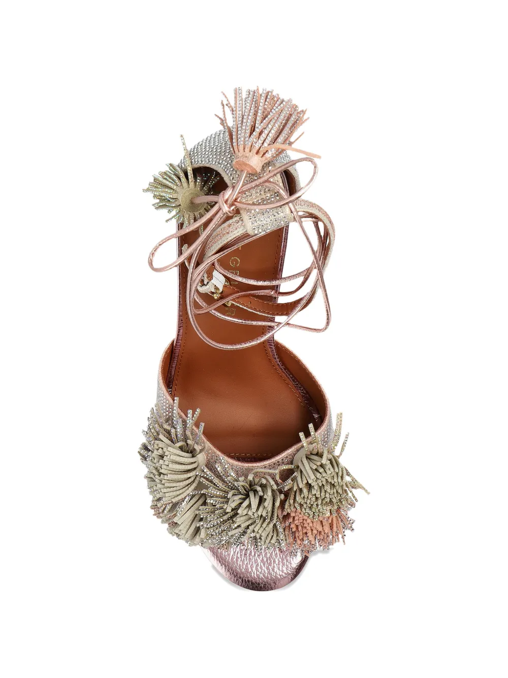 Kurt Geiger London Sandalen verfraaid met pompons Roze