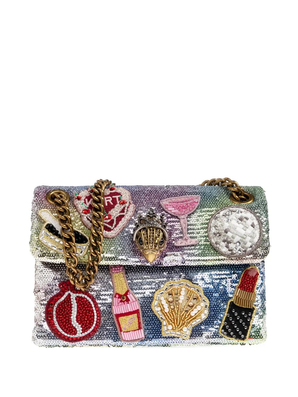 Kurt Geiger London mini Kensington shoulder bag - Argento