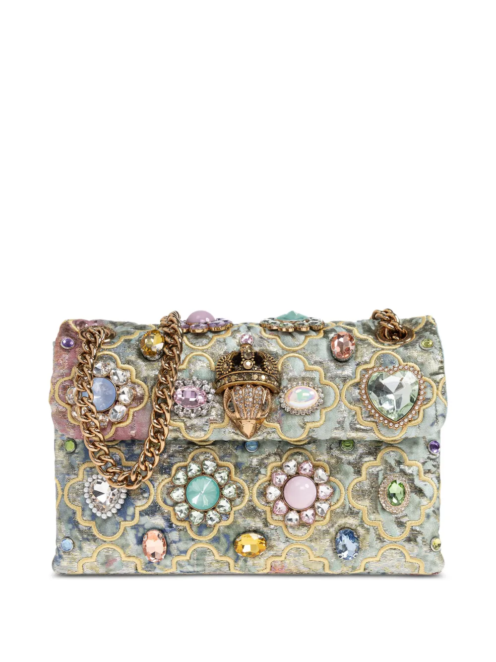 Kurt Geiger London medium Kensington embellished shoulder bag - Blu