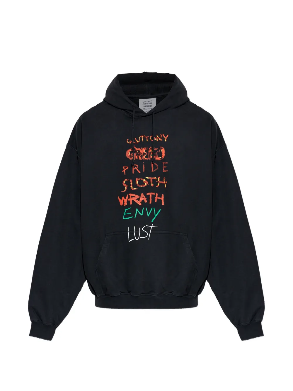 VETEMENTS graphic hoodie - Nero