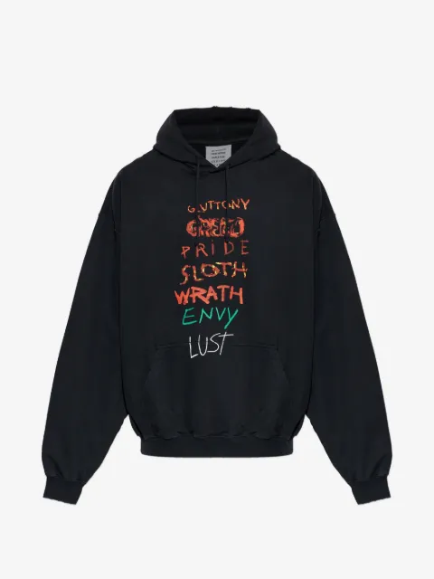 VETEMENTS hoodie con motivo gráfico