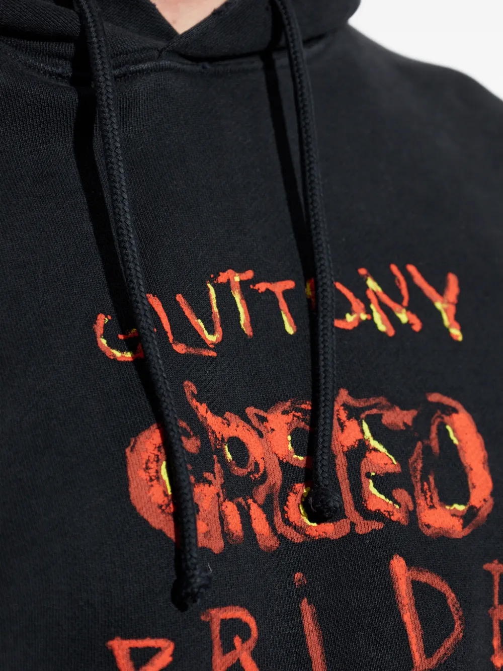 VETEMENTS Hoodie met print Zwart