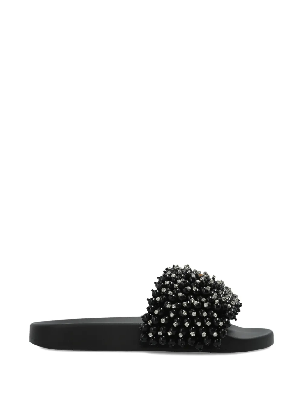 Kurt Geiger London Meena slippers met kralen en adelaardetail Zwart