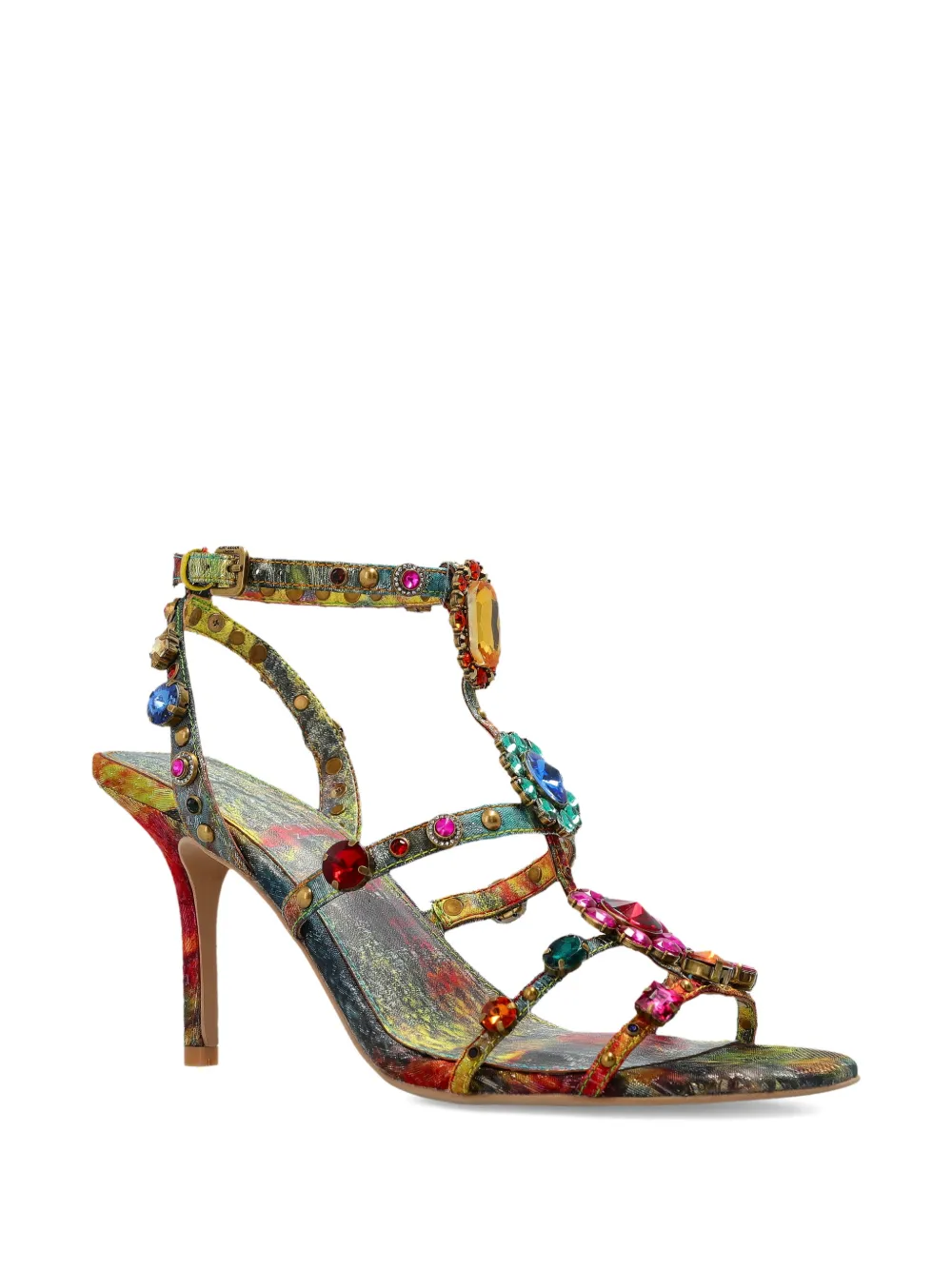 Kurt Geiger London Jewel Gladiator sandalen met hak Geel