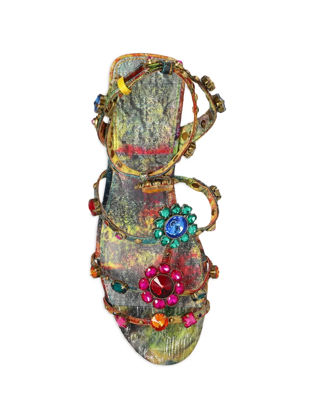 Kurt Geiger London Jewel Gladiator sandalen met hak Geel