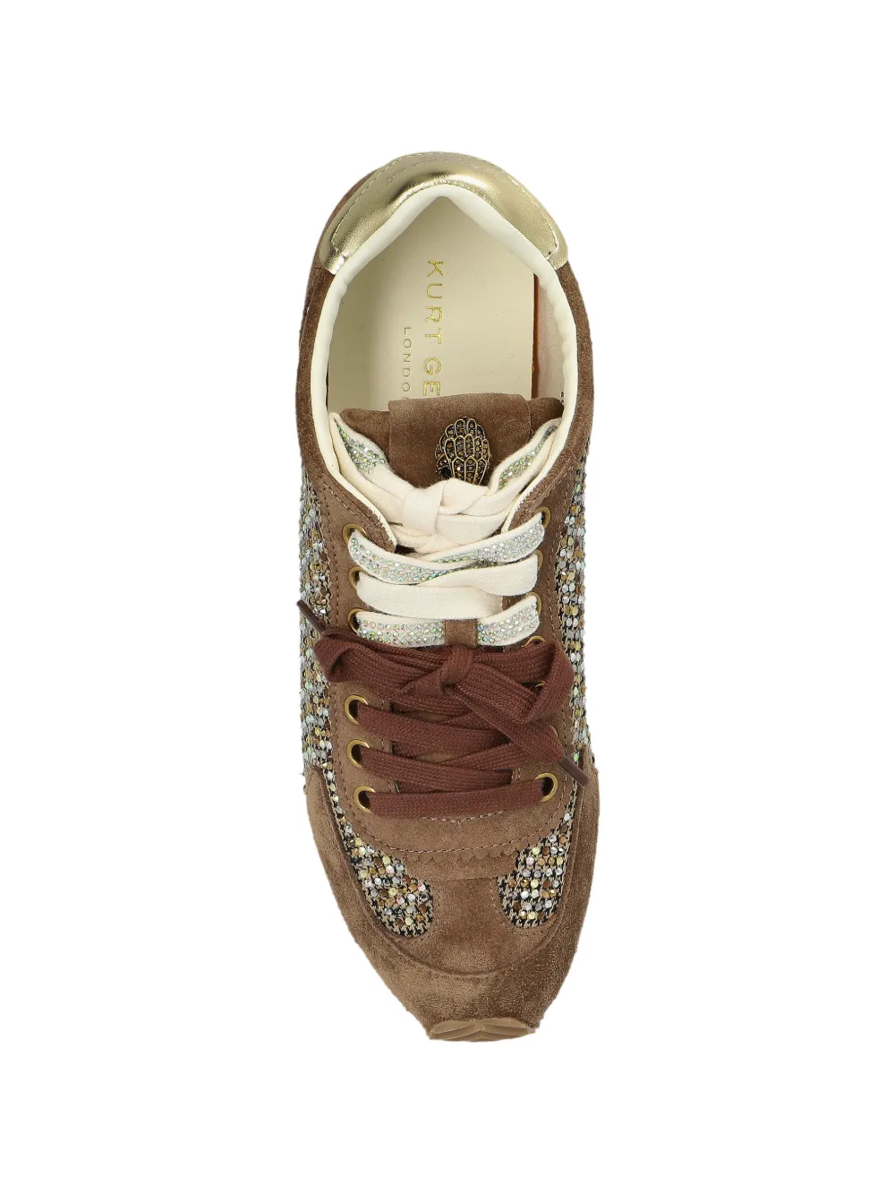 Kurt Geiger London Islington sneakers met veters Bruin
